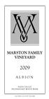 <PRE>2009 Marston Family Vineyard Albion (Proprietary Bordeaux White Blend)</PRE>